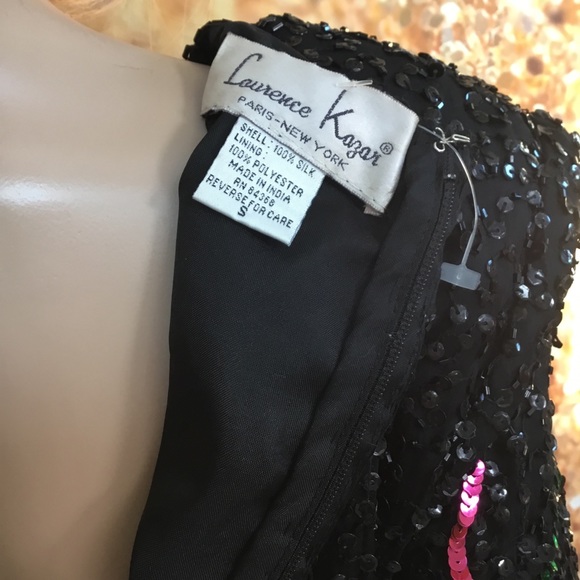 Vintage Laurence Kazar Sequin New Years Top  Sz L - Picture 8 of 8